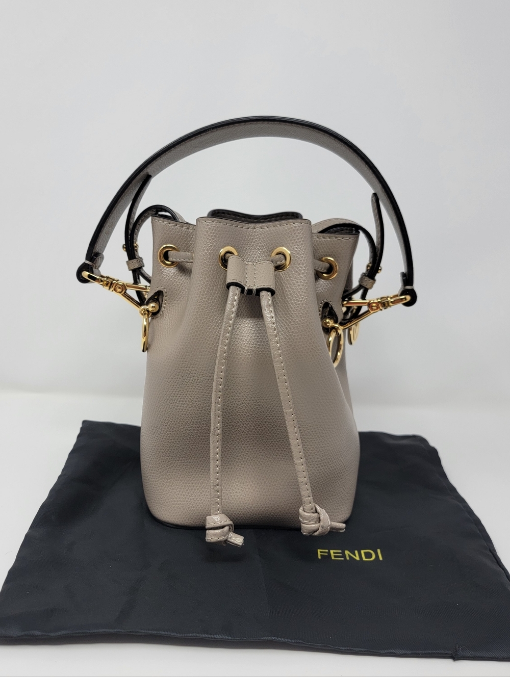 FENDI Mon Tresor Mini Bucket Bag 2 Way Handbag / Crossbody Bag